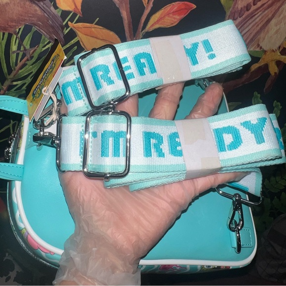 Nickelodeon Loungefly SpongeBob Bag Blue CrossBody SquarePants Adjustable - Picture 3 of 10